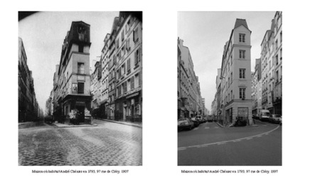 Maison où habitait André Chénier en 1793, 97 rue de Cléry, 1907/1997